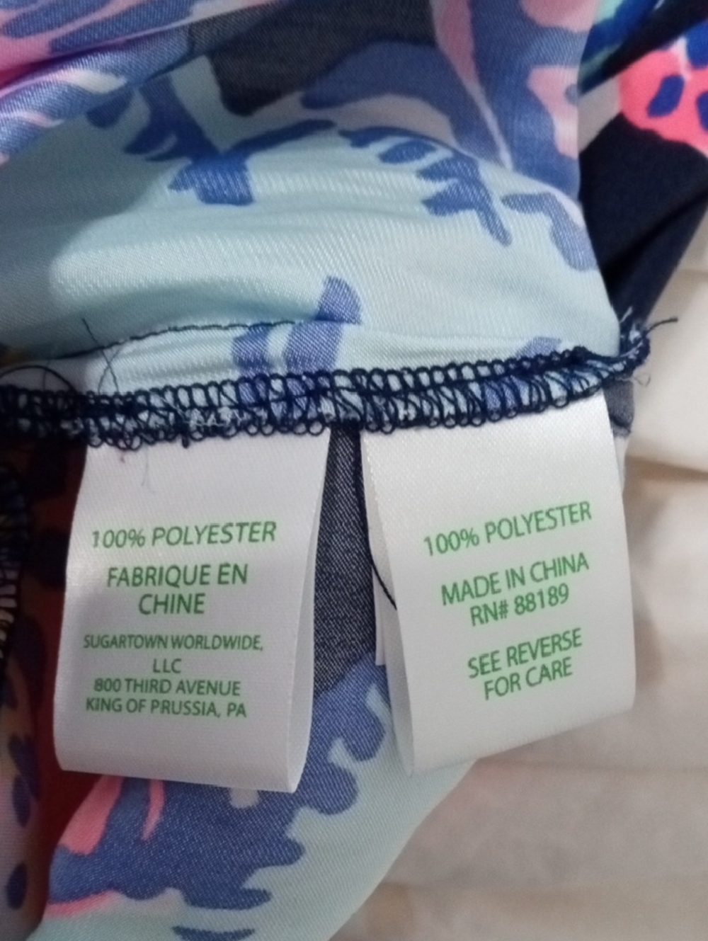 Lilly Pulitzer Pink and Blue Deana Romper - Picture 5 of 7